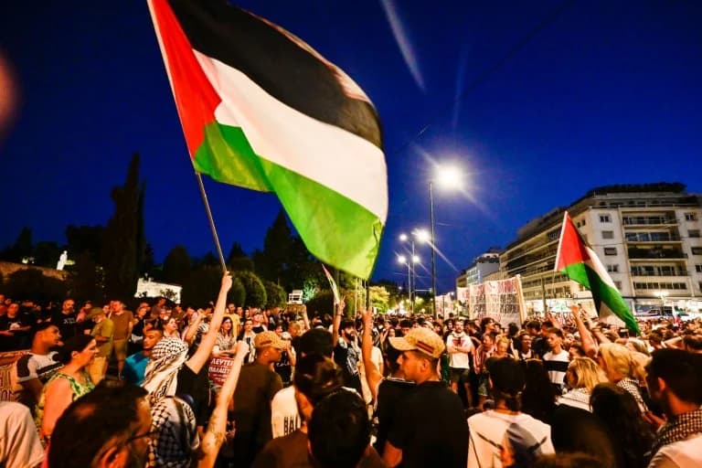 Massive Solidaritätskundgebungen für Palästina in ganz Griechenland