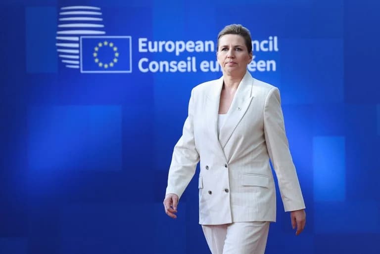 La primera ministra de Dinamarca no descarta el reconocimiento del Estado palestino