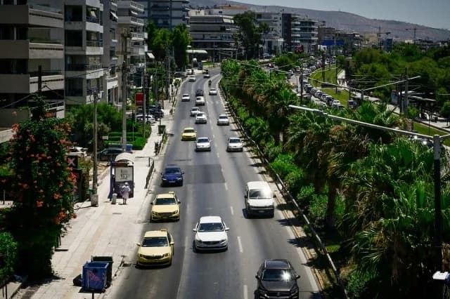 Verkehrsregelungen auf der Poseidonos Avenue wegen Bauarbeiten