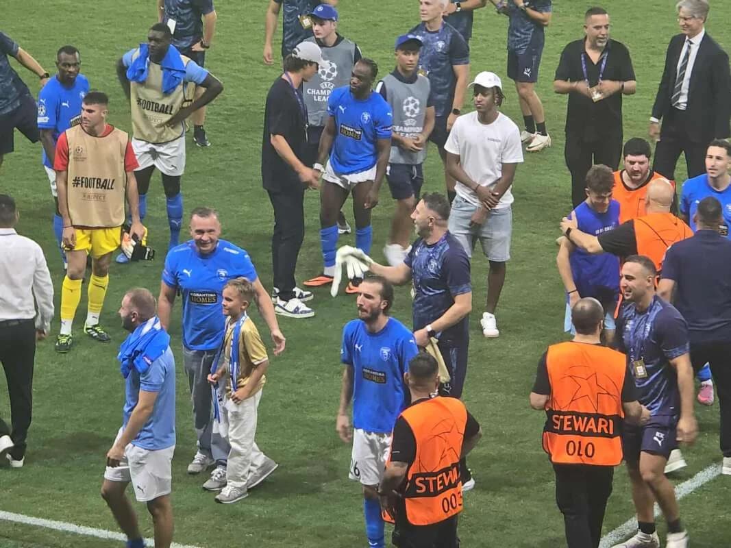 Pafos celebra la clasificación contra Estrella Roja