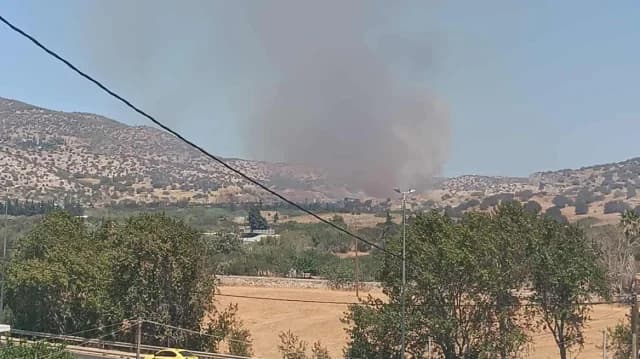 שריפה בלאווריו: מבצע כיבוי בעיצומו