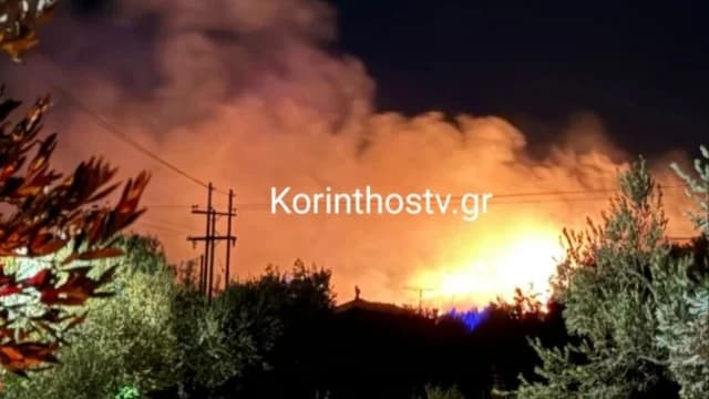 שריפה באקסמיליה, קורינתוס, תחת שליטה