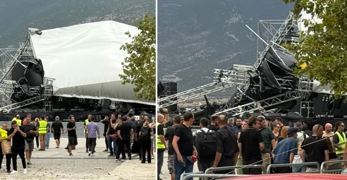 Ιωάννινα: Κατέρρευσε η σκηνή στη συναυλία Βίσση-Ρέμου, ακυρώνεται η εκδήλωση