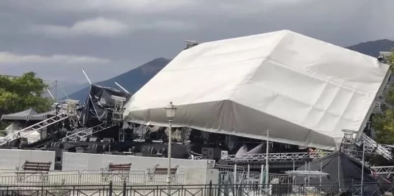 Ιωάννινα: Ακυρώθηκε συναυλία Βίσση-Ρέμου λόγω κατάρρευσης σκηνής (Βίντεο)