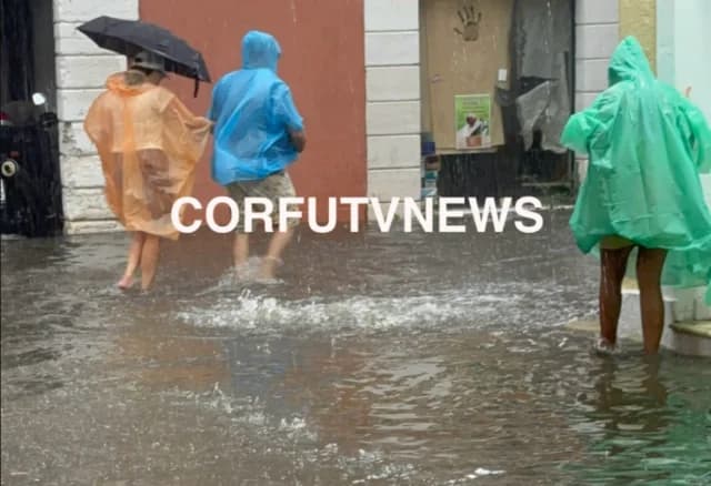 מזג אוויר סוער גורם לבעיות בקורפו, גרבנה וקוזני