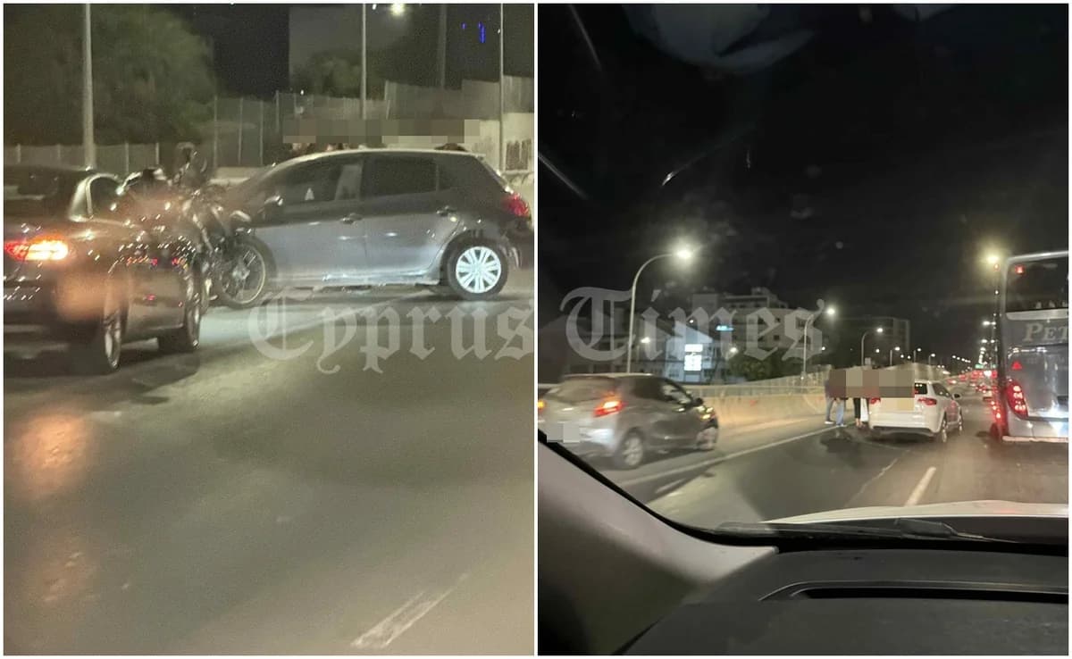 Verkehrschaos auf der Autobahn Limassol-Nikosia nach Unfällen