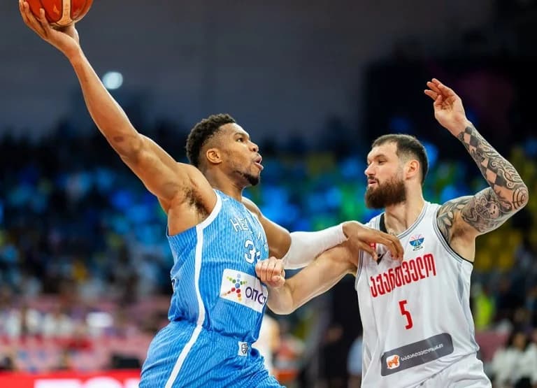 Γεωργία – Ελλάδα 53-94: Σαρωτική νίκη και πρόκριση για την Εθνική!
