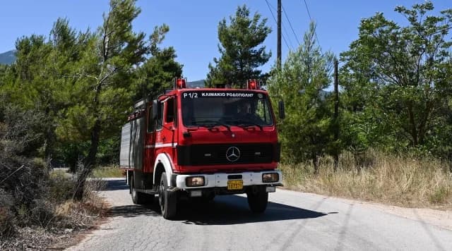 Incendio en Pagani, Lesbos: Operación de extinción de incendios con aeronaves