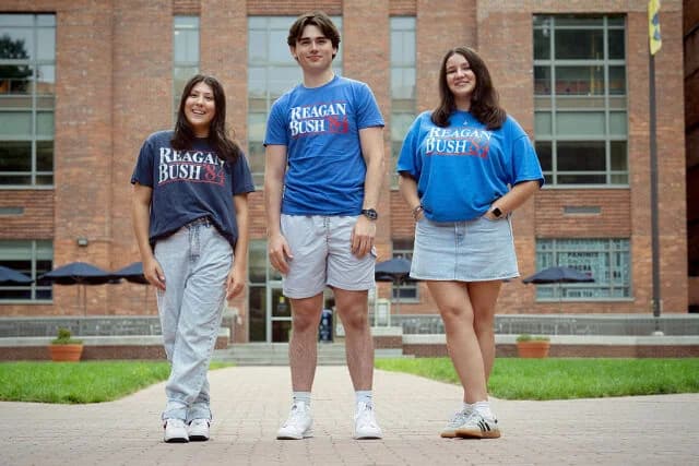 Why are young Americans wearing Ronald Reagan T-shirts?