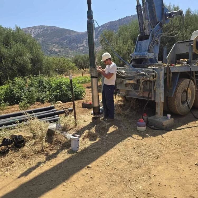 El municipio de Viannos aborda la sequía con una nueva perforación