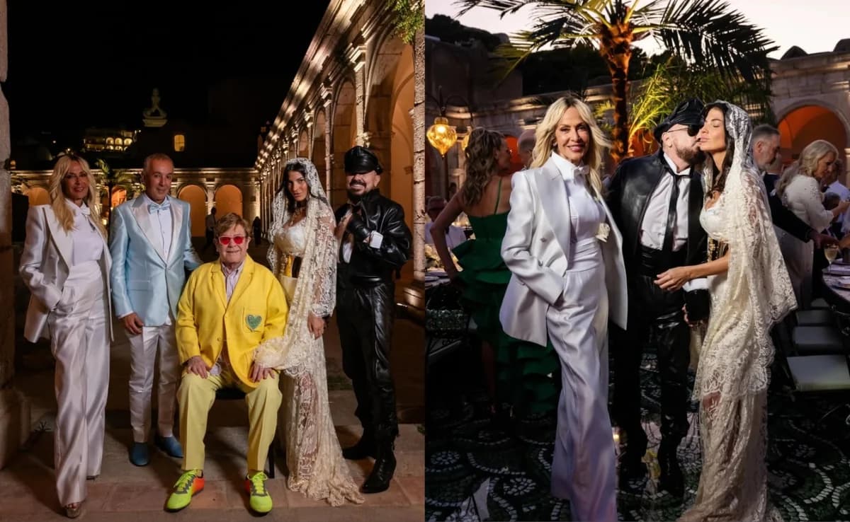 Anna Vissi: Post about Giannis Kousta's son's christening with Elton John