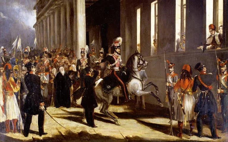 1843年9月3日：希腊争取宪法的运动
