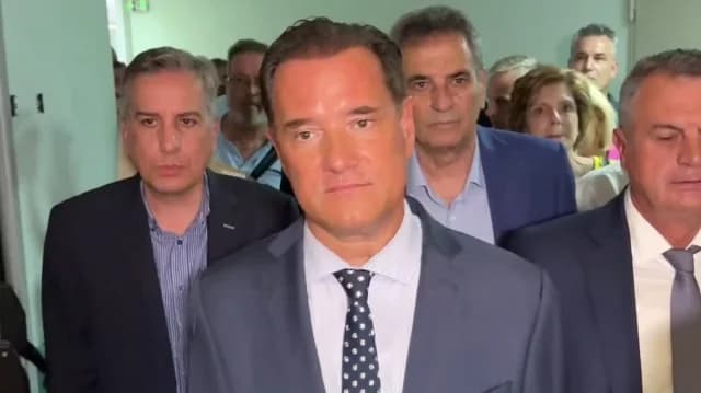 Adonis Georgiadis Visits Serres Hospital, Cancels Drama Visit