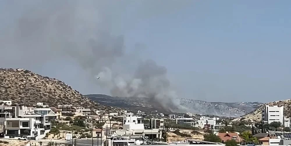 Incendio en Mouttagiaka, Limassol – Refuerzo de las Fuerzas de Extinción de Incendios