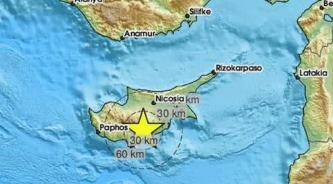 4 Richter Scale Earthquake Felt in Limassol