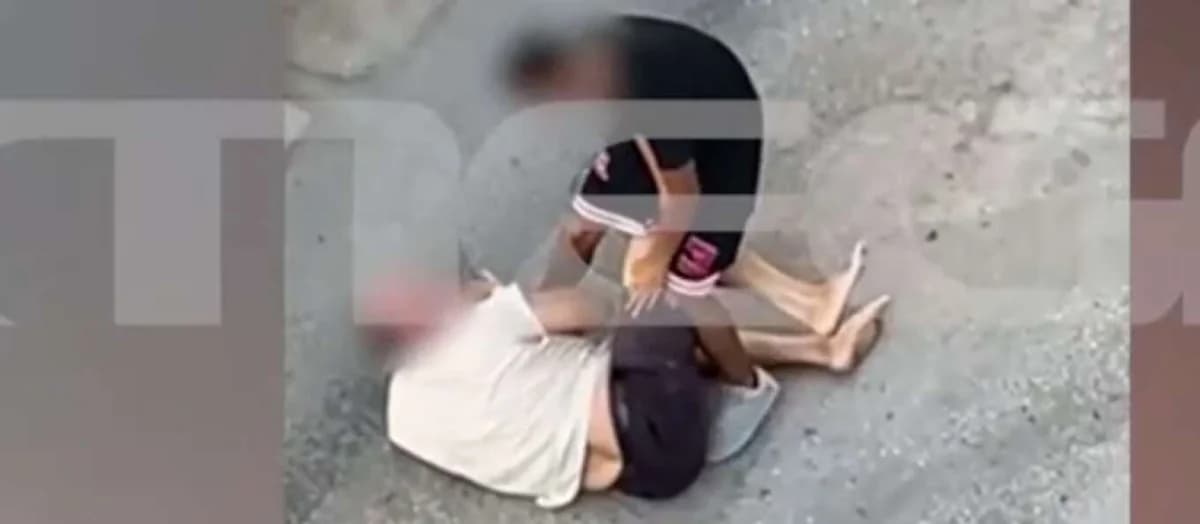 Shocking Video: Minor Assaults Elderly Man in Crete