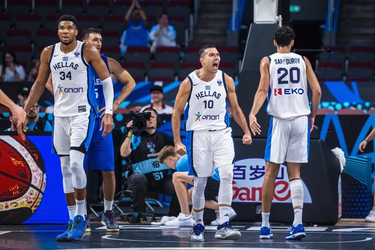 Grecia derrota a Israel y avanza a los cuartos de final del EuroBasket 2025
