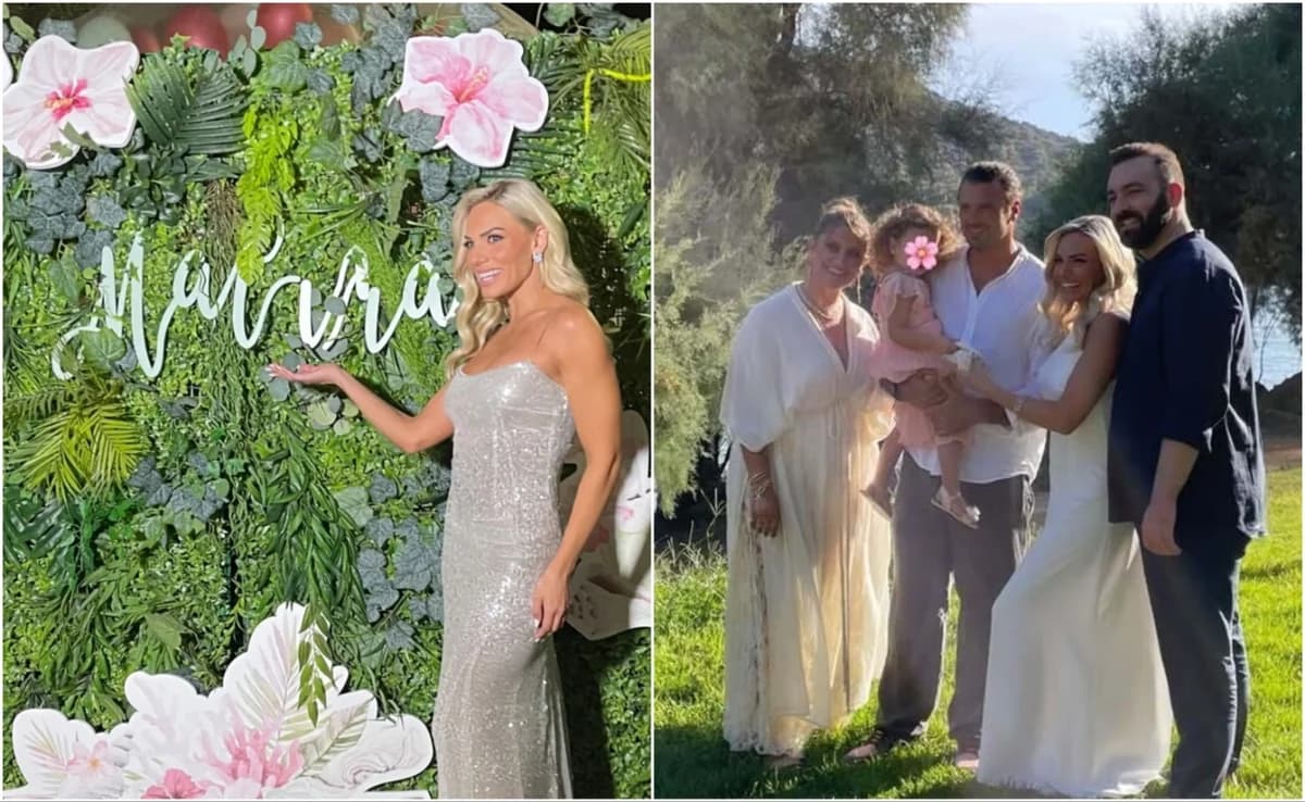 Ioanna Maleskou: Taufe ihrer Tochter Marilia in Ost-Attika