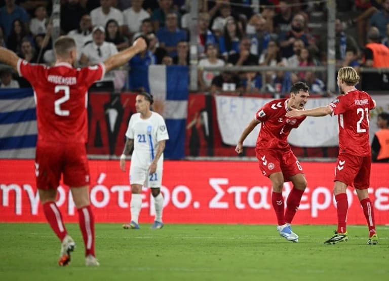 דנמרק נגד יוון: כריסטנסן מכפיל את היתרון (וידאו)