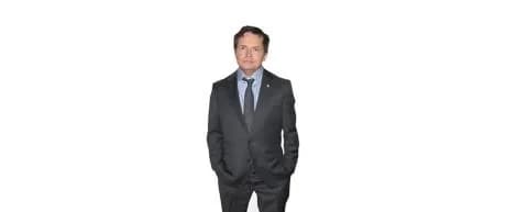 Michael J. Fox Attends US Open in Wheelchair – Poses with Wife