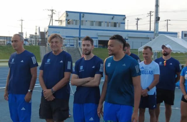 נבחרת האתלטיקה היוונית יוצאת לאליפות העולם בטוקיו