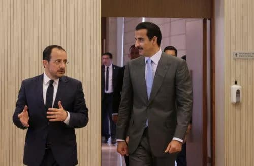 Christodoulides und Emir von Katar erörtern Stärkung der bilateralen Beziehungen