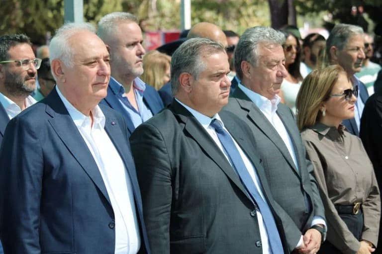 Vasilis Spanakis in Viannos for Holocaust Anniversary