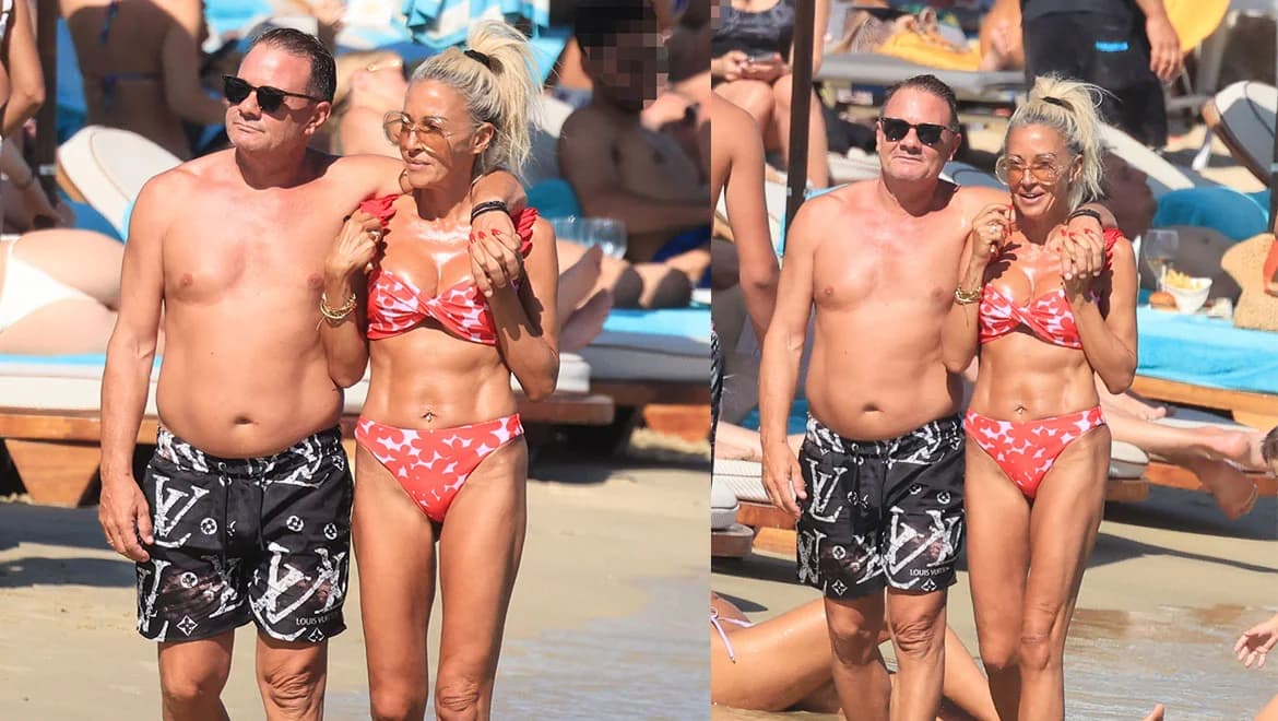 Apostolos Lytras and Dora Papadopoulou in Mykonos