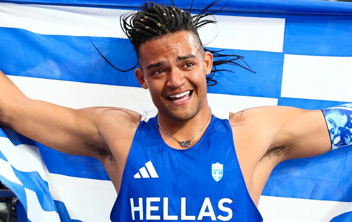 Emmanouil Karalis 在世界田径锦标赛上获得银牌