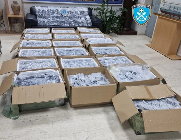 希俄斯岛：两名土耳其人因走私12500部手机被捕——调查与黑手党的联系