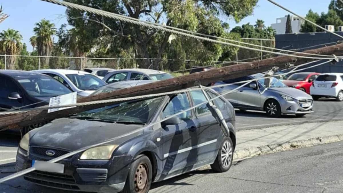 Disturbance in Larnaca: EAC Poles Affected