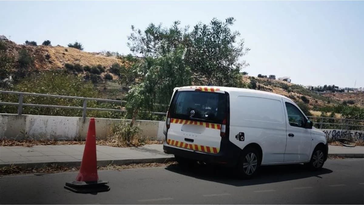 Ataque a furgoneta con cámara móvil en el distrito de Nicosia
