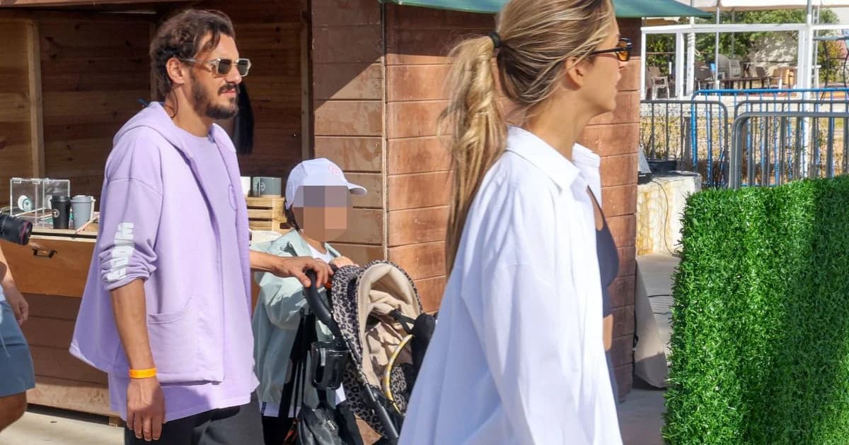 Stavros Svigos and Yolanda Kalogeropoulou at BeWell Festival with their children