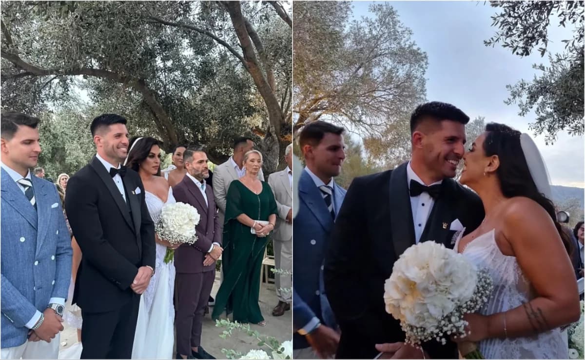 Ο Ηλίας Δρούλιας παντρεύτηκε την Μαρία Μπιμπή στην Κερατέα