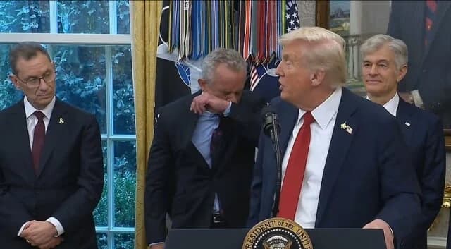 Trump Jokes About Paxlovid After Kennedy's Sneeze