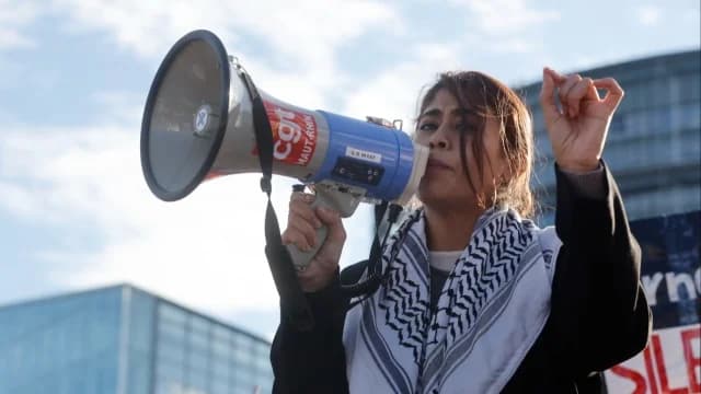 Rima Hassan acusa a Israel de arrestar 'ilegalmente' a miembros de la Flotilla Global Sumud