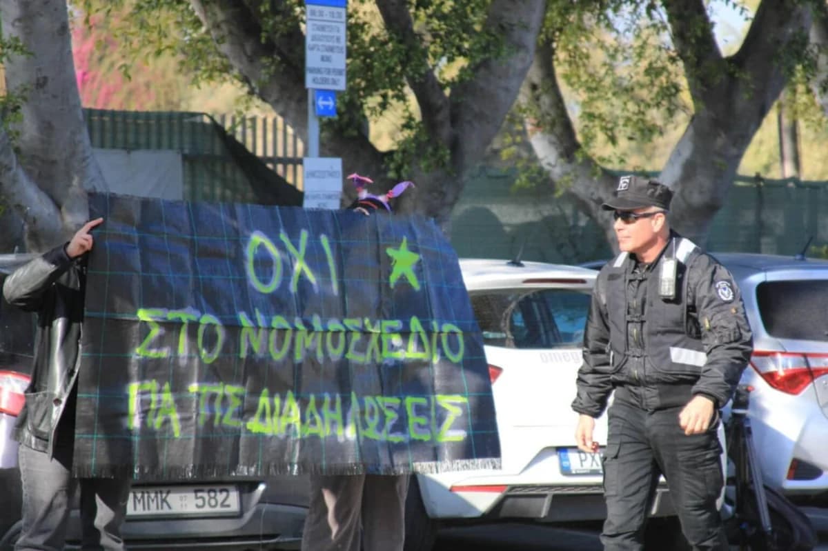 Αντιδράσεις για τον νόμο περί διαδηλώσεων στην Κύπρο