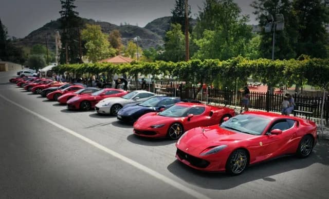 Ferrari Event in Larnaca for Charity