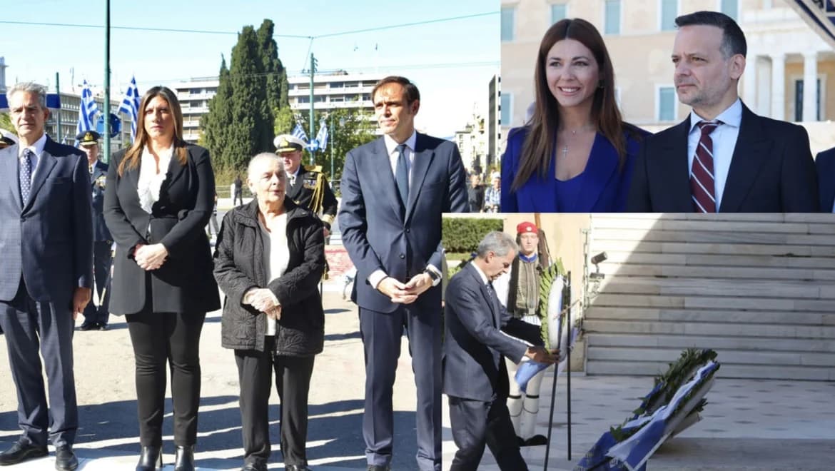 Atenas: Desfile estudiantil del 28 de octubre en la Plaza Syntagma
