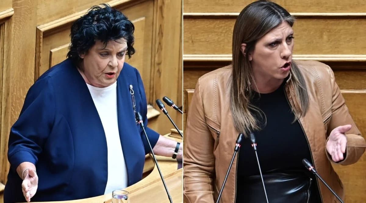 Spannungen im Parlament: Kanelli-Konstantopoulou-Zusammenstoß über Goldene Morgenröte und Junta