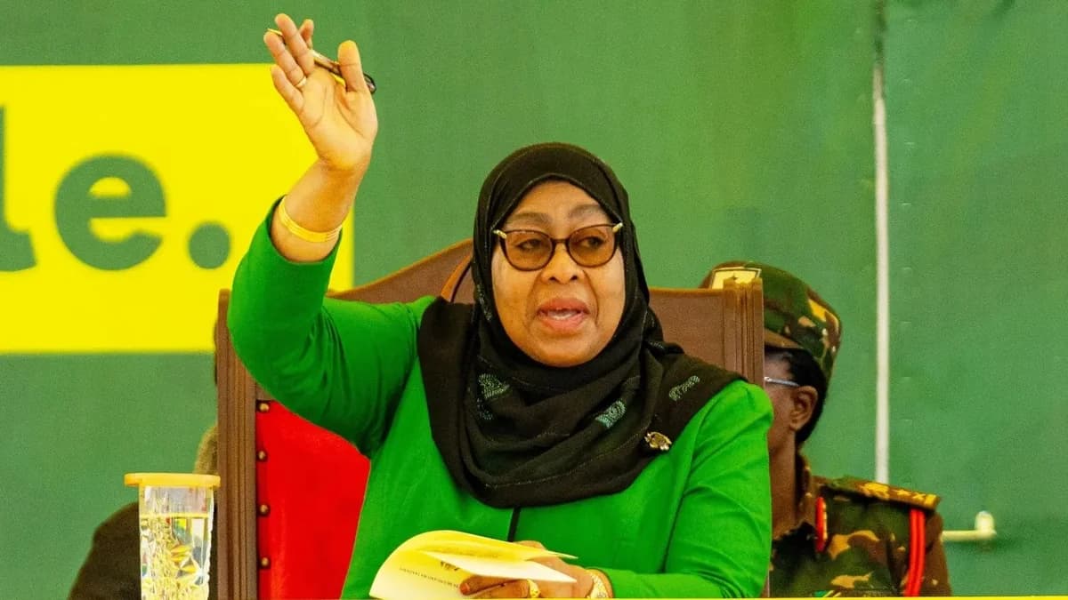 Samia Suluhu Hassan inmitten von Protesten als Präsidentin von Tansania vereidigt