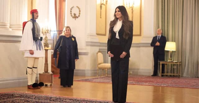 Kimberly Guilfoyle Presents Credentials to Tassoulas