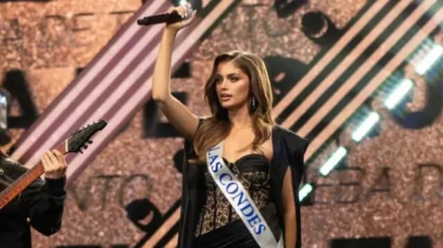 Miss World: Chile's representative goes viral with heavy metal performance