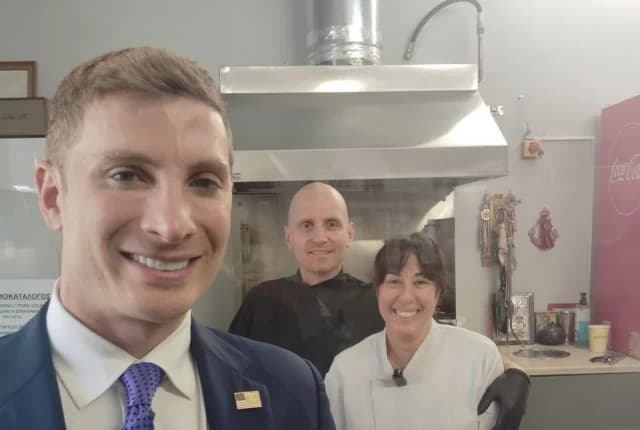 Trump Advisor Jacob Helberg Spotted Eating Souvlaki in Athens