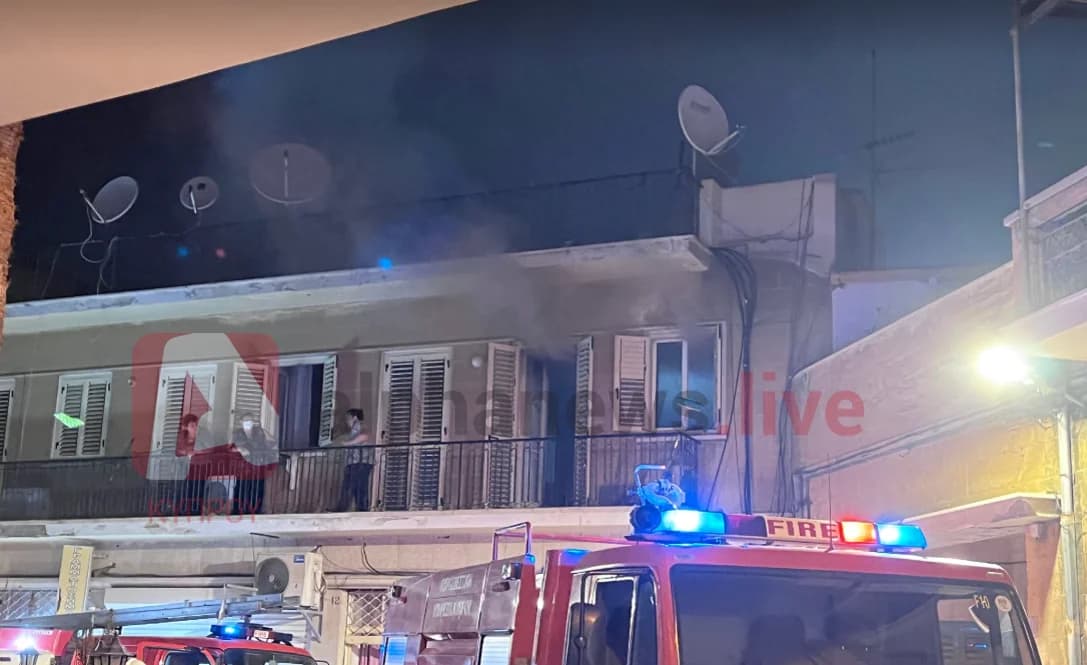 Пожар в квартире в Старой Никосии – Жители внутри