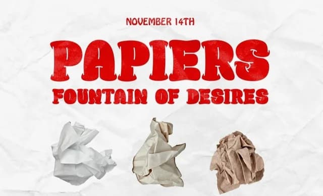 Exposición "Papiers: Fuente de Deseos" en Isnotgallery