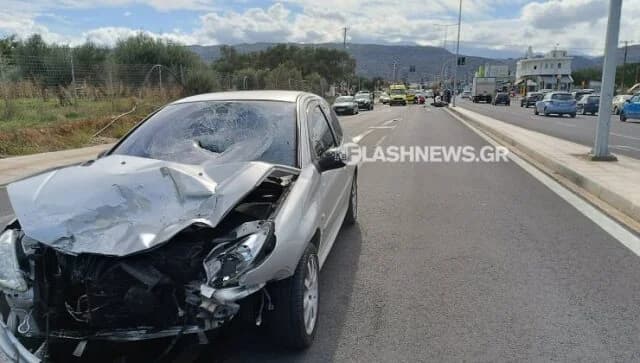 Schwere Verletzung bei Verkehrsunfall in Chania