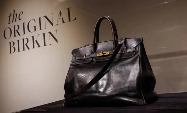 Jane Birkin's Birkin Bag on Display in Tokyo