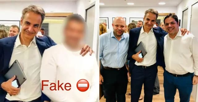 Διάψευση fake φωτογραφίας Μητσοτάκη με επιχειρηματία καζίνο
