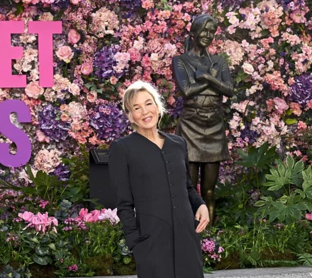 Renée Zellweger Unveils Bridget Jones Statue in London